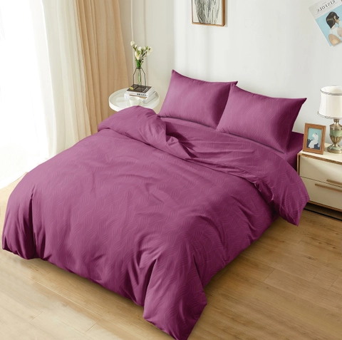 LADY ROSE OFFICIAL - Aloha Max x Ayu Ting Ting Bed Cover Set Emboss Purple Orchid