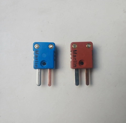 Sparepart Industri - Flat Pin Marlin Male Miniature T Type Thermocouple Connector Sensor