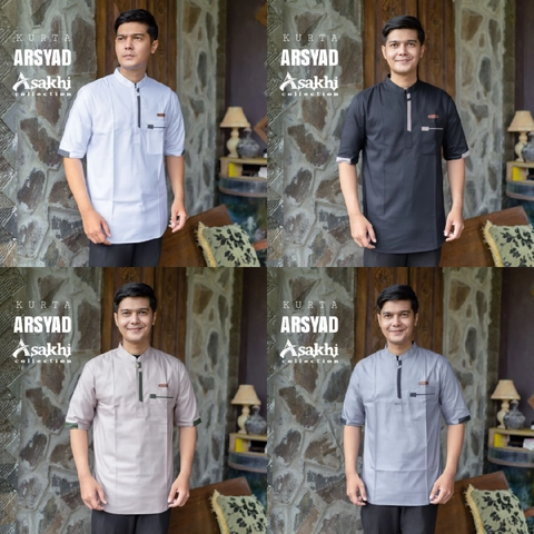 Batik Alfin - Koko pria dewasa Lengan pendek motif Arsyad koko model terbaru