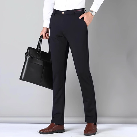 MALLVOSE - Celana Pria Formal Panjang Black Premium Quality