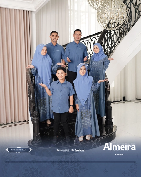 Yasmeera Official - SARIMBIT 2026 ALMEIRA SERIES WARNA RIVERSIDE BLUE
