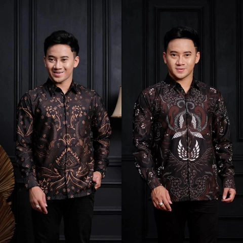 Khisna collection - Atasan Batik Pria Kemeja Casual Terbaru Kekinian Modern