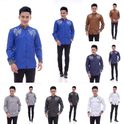 Kois Batik - Baju Koko Pria Dewasa Bordir Terbaru Keran Motif Dida