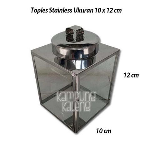 Kampung Kaleng - Toples Stainless Ukuran 10 x 12 cm