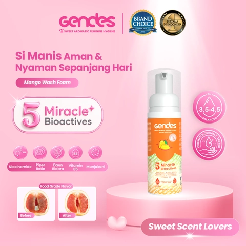 GENDES - Gendes Sweet Aromatic Feminine Care Wash Foam Mango 5 Miracle Bioactives