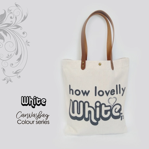 Dewani Totebag Vintage Seri Warna White