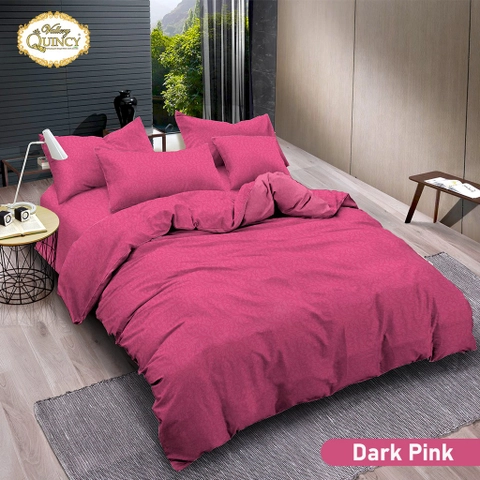 Dylan 19 [TA] - Bedcover Set Vallery Quincy Polos Embos 180x200 - DARK PINK