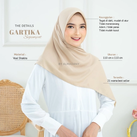 Almadany - Hijab Segiempat Voal Shakira Premium by Gartika
