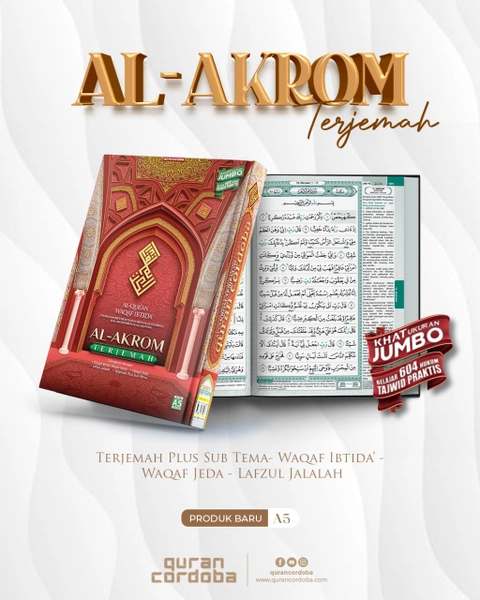 Cordoba - Cordoba - Al Quran Al Akrom Terjemah A5 - Waqof Ibtida - Ukuran Sedang