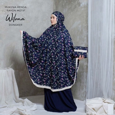 qaydstoreid - Mukena 2in1 Motif Wilona free tasbih