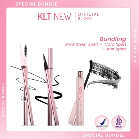 KLT NEW - [BUNDLING SPECIAL EDITION] Eyebrow Natural Brown 1 +Maskara 1+ Eyeliner Coklat 1