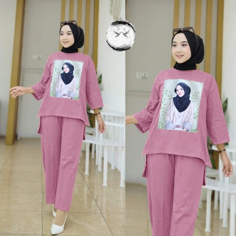 astro - setelan celana wanita DELFH realpict
