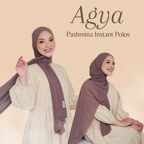 Acla Daily - Agya Hijab Pashmina Instant Polos Ceruty Babydoll