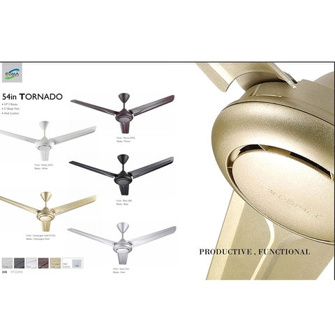 UTAMAMEGA - Kipas Angin Plafon MT EDMA 54IN Tornado Wall Control