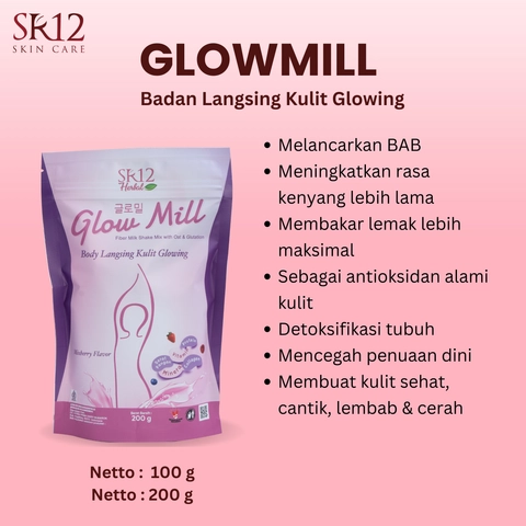 SR12 Glow Mill Beauty Drink Solusi Badan Langsing Kulit Glowing