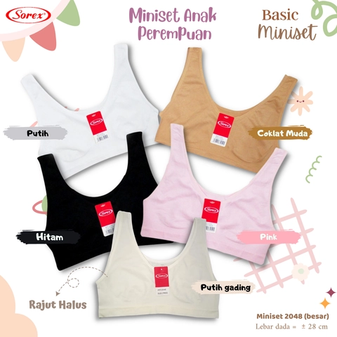 Sorex 2048 Pakaian Dalam Wanita Miniset Rajut Anak Perempuan