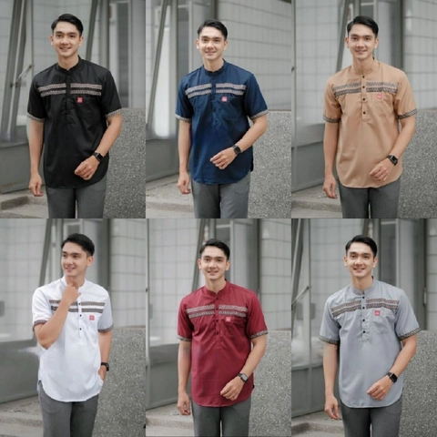 Batik Alfin - Baju koko dewasa lengan pendek model terbaru