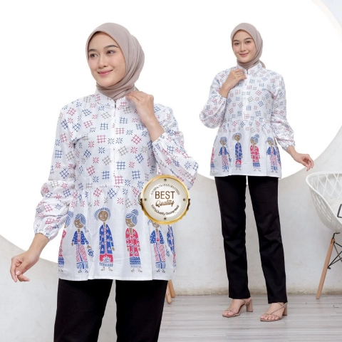 Khisna collection - Blues new Bu Tejo model terbaru dan BEST SELLER