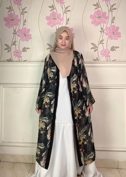Milyarda Hijab Official - Long Outer Motif Saffa