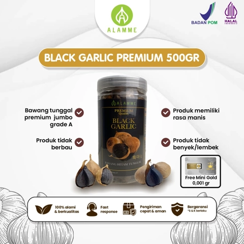 [PO] Alamme - Black Garlic Premium Bawang Hitam 500gr