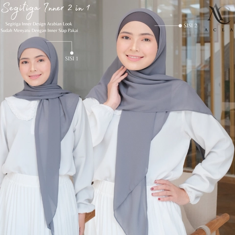 Acla Daily - Jilbab Segitiga 2 IN 1 Ceruty Babydoll