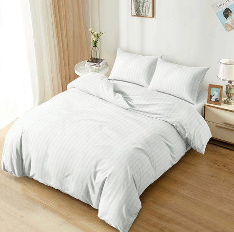 LADY ROSE OFFICIAL - Aloha Max x Ayu Ting Ting Bed Cover Set Emboss White