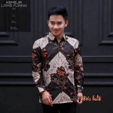 Kois Batik - Kemejan lengan panjang furing batik dewasa bagus banget