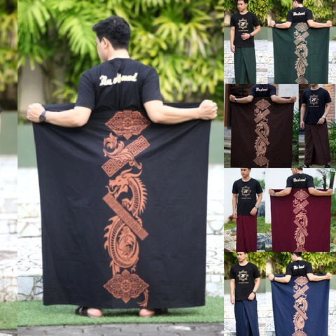 Batik Alfin - Sarung batik uk dewasa motif naga bagus di pakek adem skali