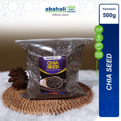 Abahali Mart - Chia Seed Murni 500gr Biji Chia Organik Import Grade A