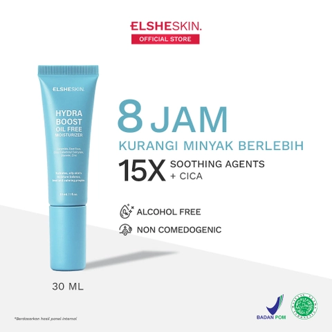 ELSHESKIN - ElsheSkin Hydra Boost Oil Free Moisturizer- 30ml Ceramide 8 Jam Kurangi Minyak Berlebih)