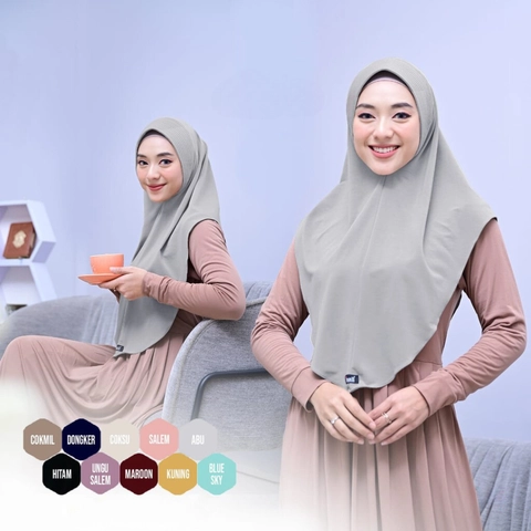 Acla Daily - Hijab Bergo Instant Jersey Penguin Pad Antem