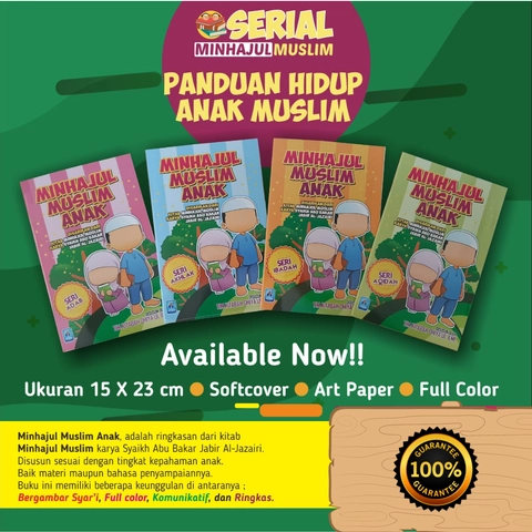 Pustaka Arafah - Buku Anak Minhajul Muslim 1 Set 4 Jilid