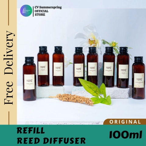 Summerspring - Refill Reed Diffuser Summerspring Pengharum Ruangan Aromaterapi Original
