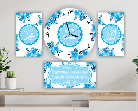 [PO] Vieraart - Jam Kaligrafi Shabby Blue 1 Set
