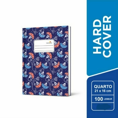 Bintang Terang ATK - Buku Tulis Quarto 100 PAPERLINE/Buku Kwarto PPL 100/Hard Cover Kuarto