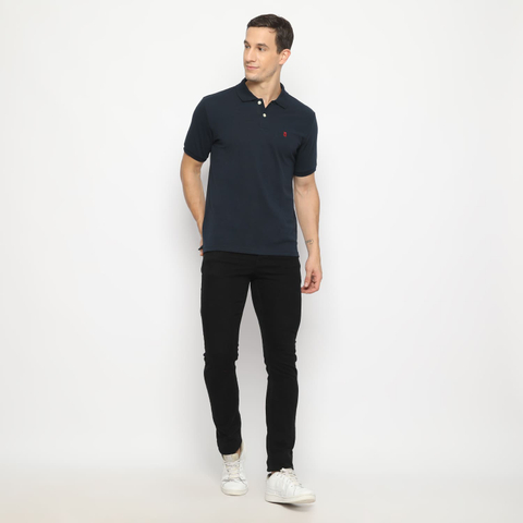 MATSUDA APPAREL - MATSUDA Kaos Polo Shirt Pria Kerah Kushima Seri Warna Biru