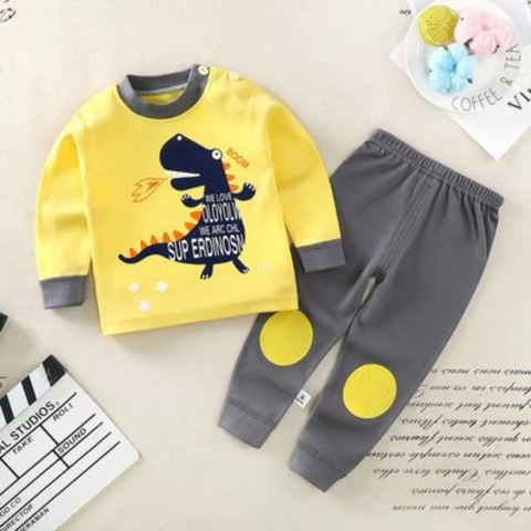 JZ 6-8 th Homey Set Setelan Piyama Anak Laki-Laki dan Perempuan