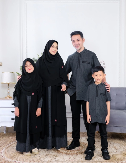 Arra - [PO] Baju Sarimbit Marwah Black Ebony