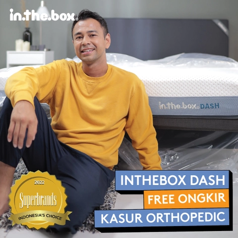 IntheBox - Kasur Spring Bed Orthopedic Dash Free Bantal F388DS-BP2P-160NTR