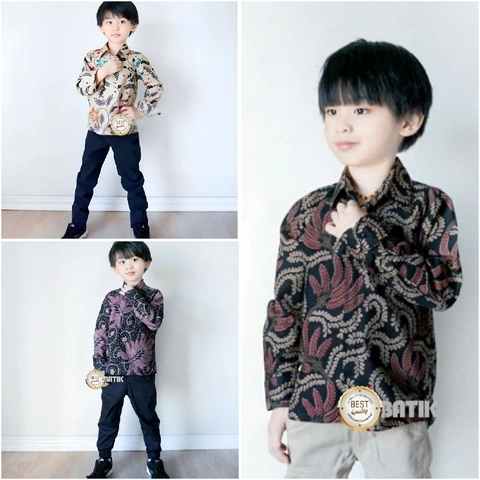 Kois Batik - Kemeja Batik Anak Lengan Panjang Lucu Sekali bagus