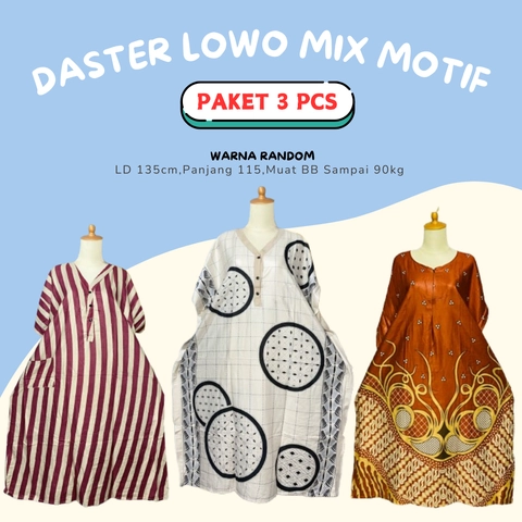 BOOJOO DASTER PEKALONGAN - Boojoo-Paket Mix Daster Lowo Motif & Warna Random