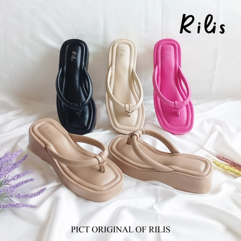 Rilis - Sandal Jepit Wanita Mozza Wedges (Rilis 43)