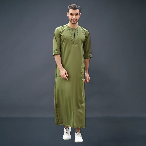 Kawan Muslim - Jubah Pria Dewasa / Gamis Pria Dewasa / Jubah Gamis Pria Bahan Katun Lengan Pendek