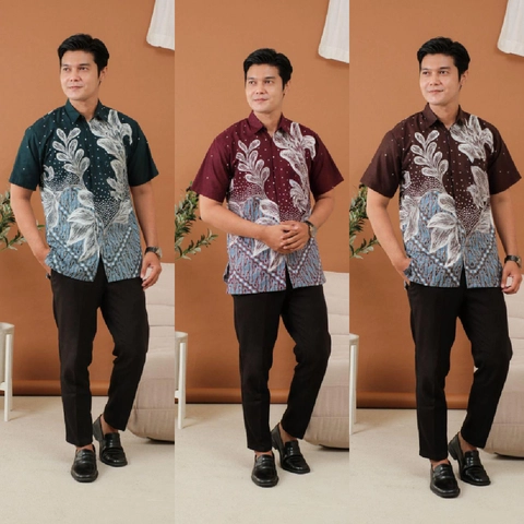 Kois Batik - Batik Pria Lengan Pendek Terbaru motif agrek