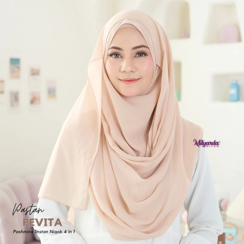 Milyarda Hijab - Pashmina Instan Pevita Jilbab Instan Plus Cadar