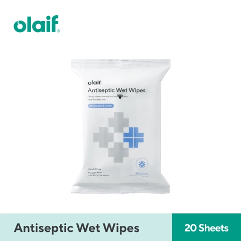 Olaif - Olaif Antiseptic Wet Wipes - 20 sheets - Tisu Basah Antiseptik /Tissue