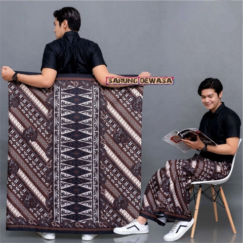 Kois Batik - Sarung Dewasa Santri Terbaru Anti Luntur Bagus Banget Motif lingga