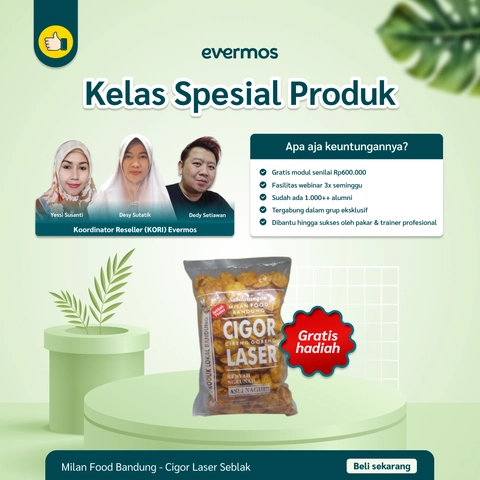 Milan Food Bandung - [APP] Kelas Spesial Produk Free Cigor Laser