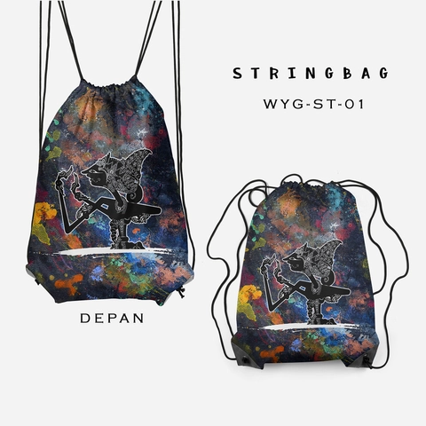 Dewani - Stringbag Full Print ST-WYG-01 Tas Serut Seri Wayang