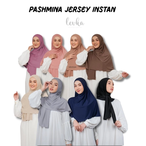 Leika - PASHMINA INSTAN JERSEY DEWASA PREMIUM / PASHMINA KAOS KERUDUNG WANITA